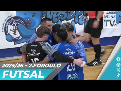 Vehir.hu Futsal Veszprém – PTE-PEAC | 4-0 | Férfi Futsal NB I | 2. forduló | MLSZTV
