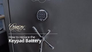 Cannon Safe-FAQs-How to Replace the NL Keypad Battery