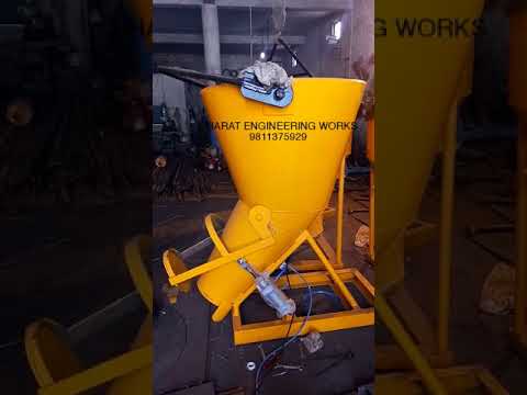 Concrete Bucket with Pneumatic Jack
