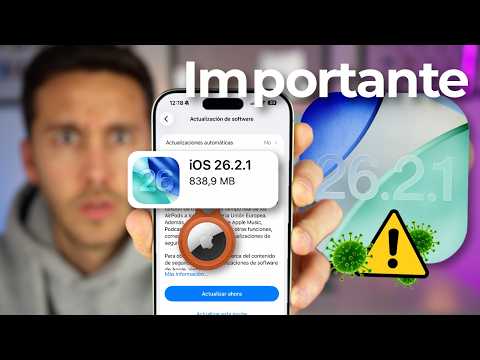 iOS 26.2.1 SALE HOY con nuevo AirTag 2 🔥 ¡Actualización IMPORTANTE para tu iPhone!