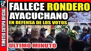 POLICIAS Y MERCENARIOS FUJIMORISTAS HABRÍAN ASESINADO A RONDERO