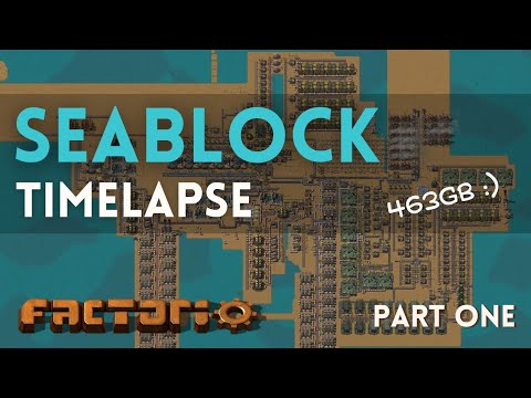 Factorio Seablock Timelapse part 1