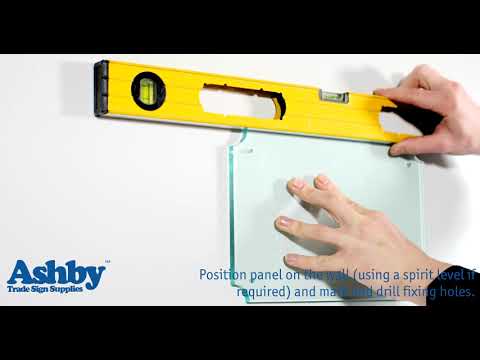 Glass Effect Acrylic with Stand Off Connectors - Installation Guide