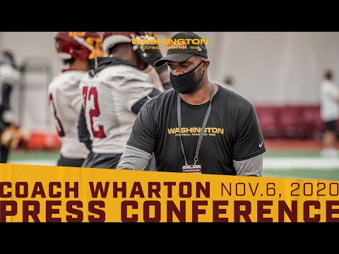 Press Conference: Assistant Offensive Line Coach Travelle Wharton | November 6, 2020