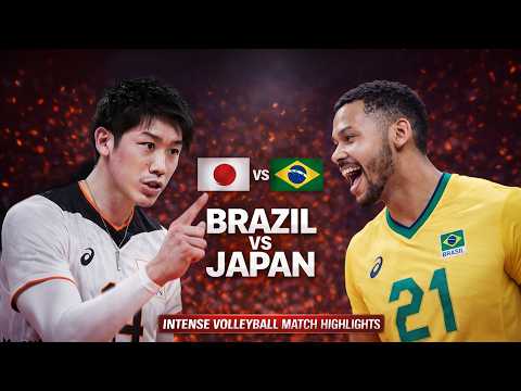 Japan vs Brazil Epic Volleyball Battle Highlights