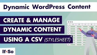 Dynamic WordPress Content From CSV