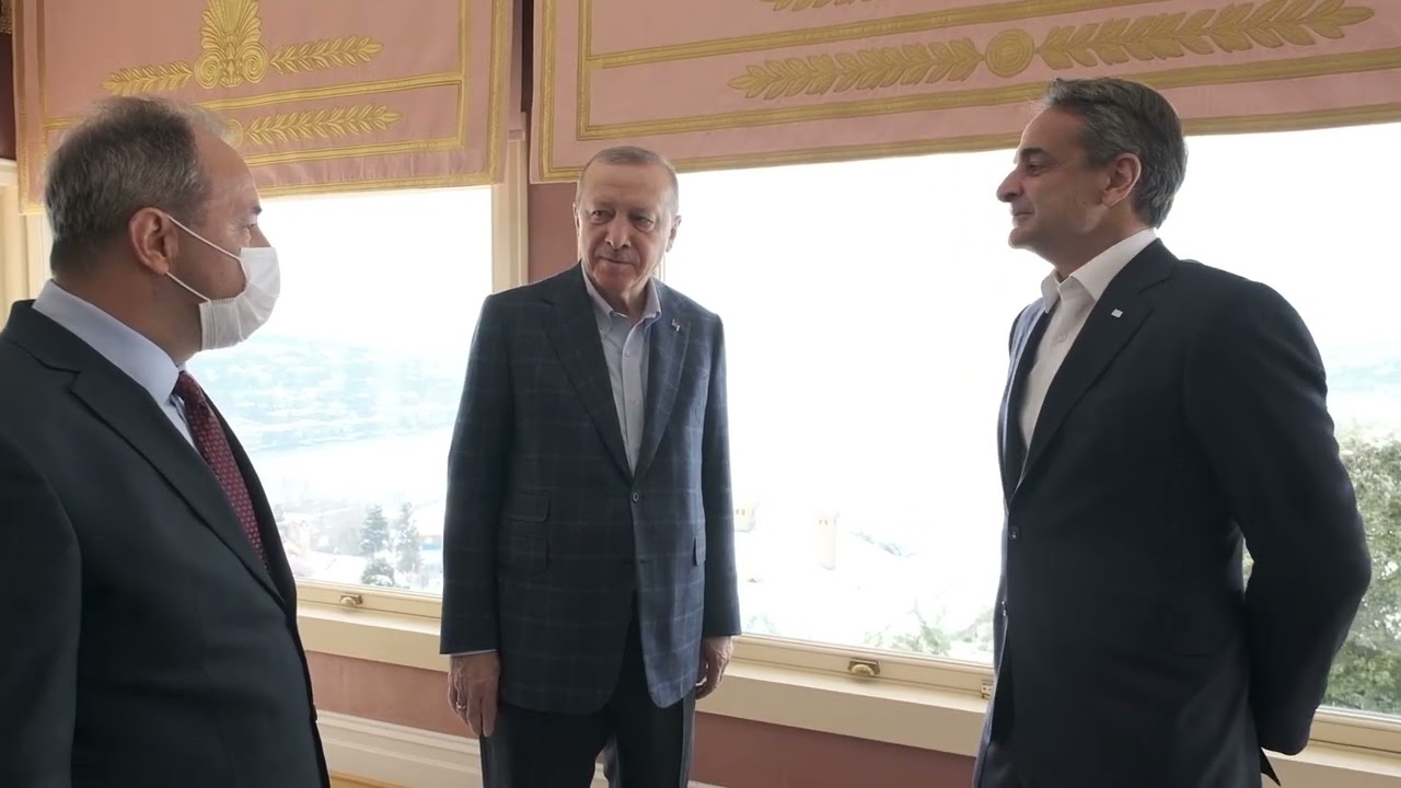 Ende des Treffens zwischen dem griechischen Ministerpräsidenten und dem türkischen Präsidenten