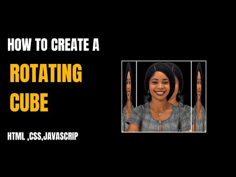 How To Create A Responsive Rotating Cube Using Htmlcssjavascript