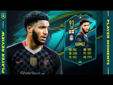 THE DIRTIEST BACK LINE YOU WILL EVER SEE! MOMENTS JOE GOMEZ PLAYER REVIEW! FIFA 21 ULTIMATE TEAM