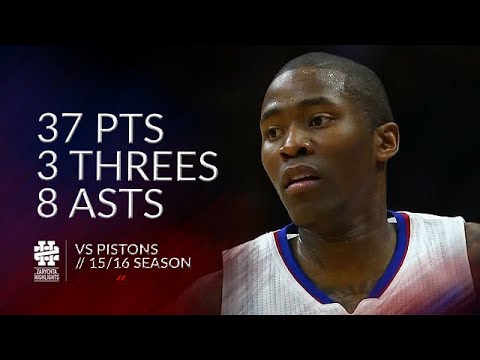 Jamal Crawford 37 pts 3 threes 8 asts vs Pistons 15/16 season