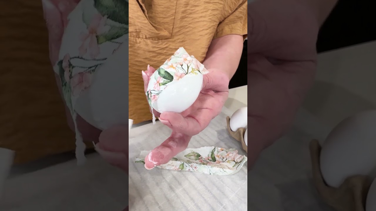 HOW TO DECOUPAGE EGGS | DECORATE WITH ME