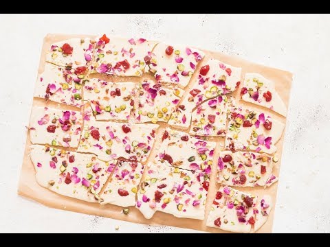 Rose Petal White Chocolate Bark