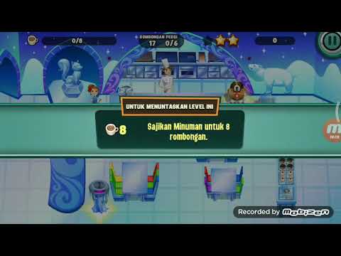 Diner dash level 206 Bintang 3 - GRILL 'N' CHILL