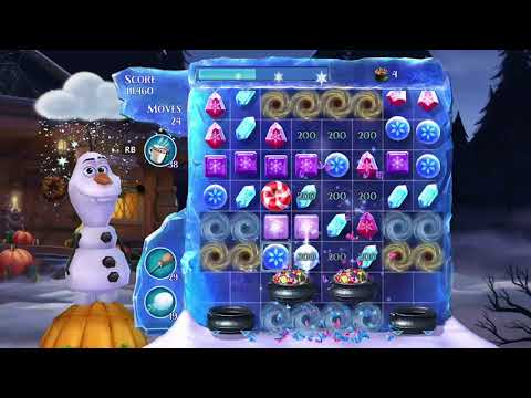 Frozen Free Fall: Snowball Fight, Summer Level 52, Walkthrough, No Power Ups, Amazing