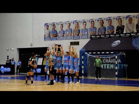 Emotii la final de meci SCM Universitatea Craiova vs CSM Slatina la scorul de 31 : 30