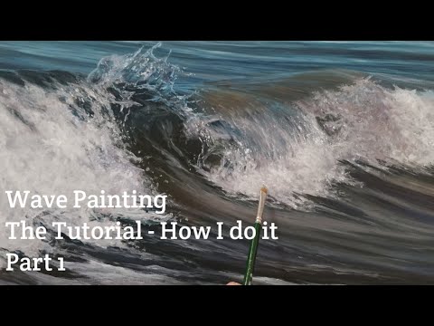 How I Paint a Seascape - Painting a Wave Part 1