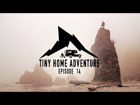 Tiny Home Adventure S3:E14 - Hoh Rain Forest, Surfing and Climbing at Ruby Beach.