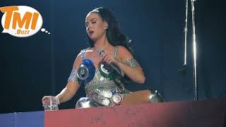 Katy Perry gives the audience an eyeful and serves up beer from her cans !!!!