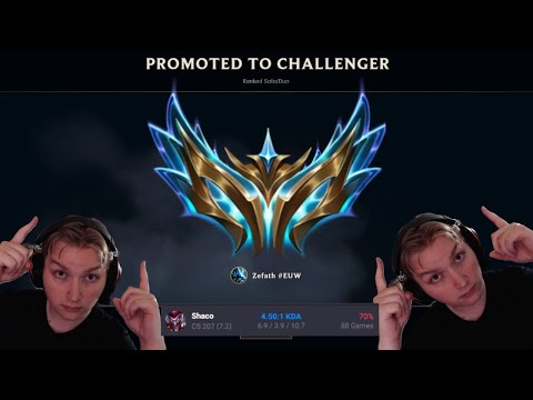 CHALLENGER 70% WINRATE AP SHACO | Full game, AP Shaco