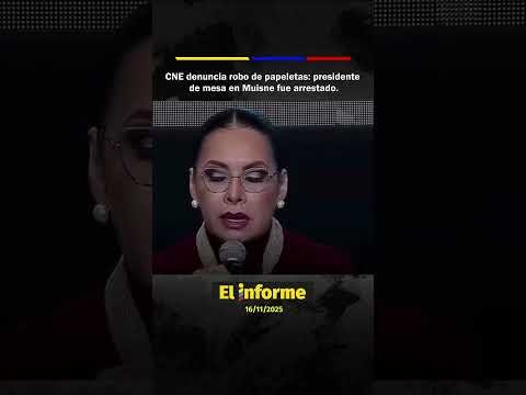CNE denuncia robo de papeletas: presidente de mesa en Muisne fue arrestado