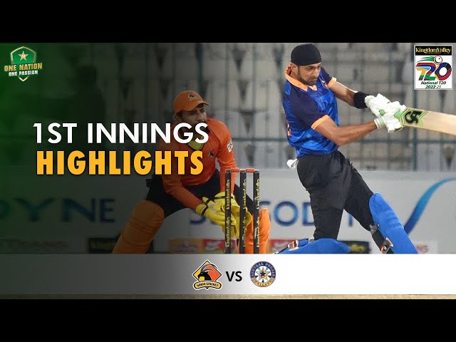 1st Innings Highlights | Sindh vs Central Punjab | Match 32 | National T20 2022 | PCB | MS2T