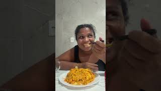 MACARRÃO AO MOLHO DE CAMARÃO 🍤 DELICIOSO AQUI NA ROÇA ♥️