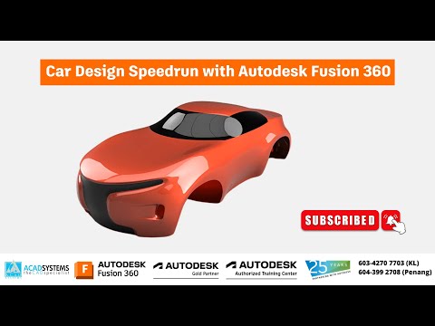 Car Design Speedrun with Autodesk Fusion 360