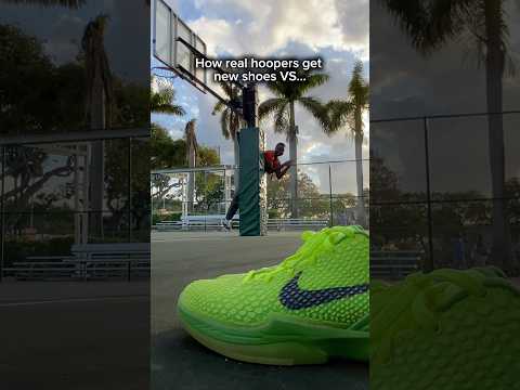 How fake vs real hoopers get new shoes🏀