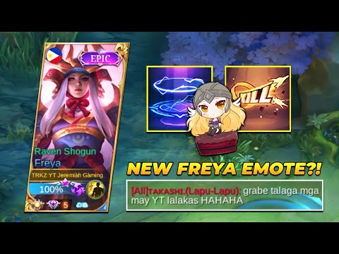 NEW FREYA EMOTE?😮 | BROKEN BUILD!! | TOP 1 GLOBAL FREYA |FREYA BEST BUILD 2022 | PLEASE TRY | MLBB✓