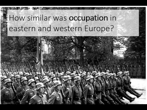 5.1 The difference between Nazi occupation in east and west Europe