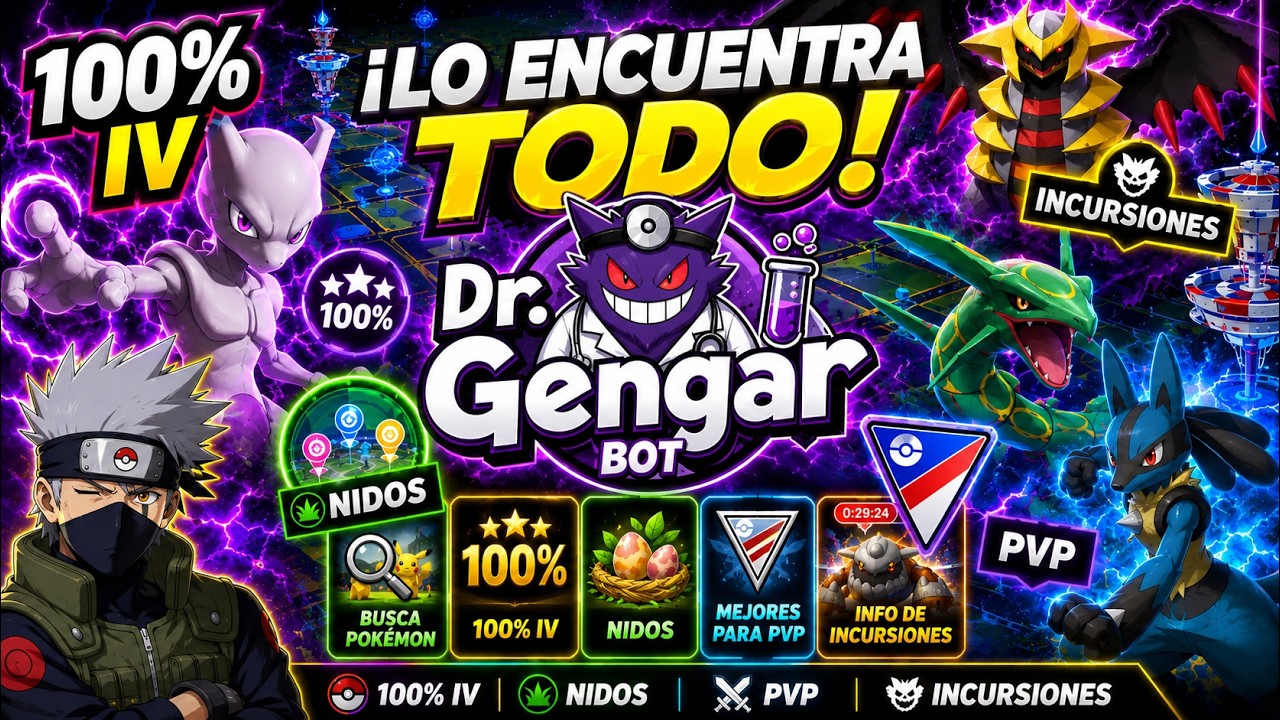 🤖 ¡El BOT de Pokémon GO que lo encuentra TODO! 🔥100% IV, Nidos, PvP y más