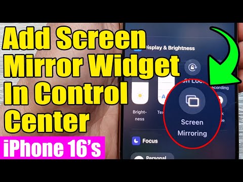 iPhone 16/16 Pro Max: How to Add/Remove Screen Mirror Widget In Control Center