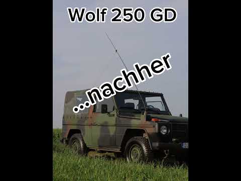 Wolf 250 GD vorher-nachher #shorts #bundeswehr #mercedes #military #wolf #militar #offroad