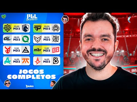 LEGACY, PAIN e MIBR | PGL MASTERS BUCHAREST 2025 - DIA 1 | AO VIVO COM GAULES - Siga @Gaules