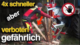 4x schneller Holzspalten durch eine verbotene Veränderung?!