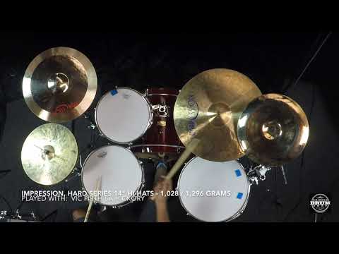 Impression Cymbals HARD Series 14" Hi Hats - 1028g / 1296g