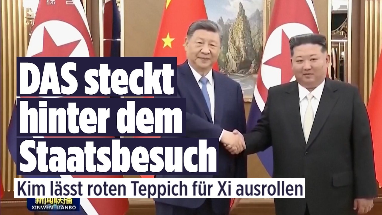 Xi Jinping in Nordkorea: DAS steckt hinter dem Staatsbesuch bei Kim Jong-un in Pjöngjang