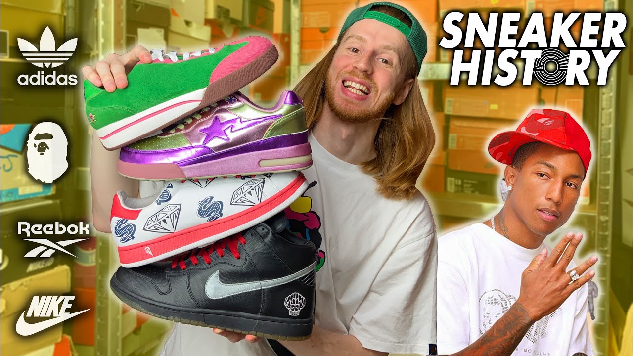 PHARRELL'S SNEAKER HISTORY (Nike, Reebok, Bape & Adidas)
