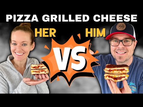 Pizza Grilled Cheese on the Griddle - Who Made it Better?