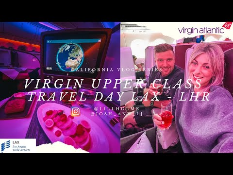 Dia de viagem na Califórnia | Virgin Upper Class | LAX - LHR | Star Alliance Lounge | Aeroporto de Los Angeles