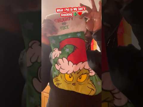 What I Put in My Son’s Stocking 🎄❤️ On Christmas Eve #youtubeshorts #shorts