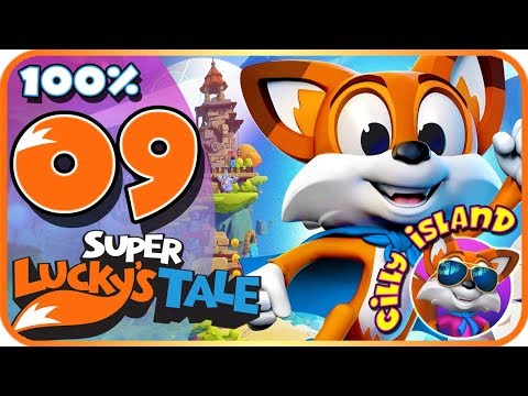 Super Lucky's Tale Walkthrough Part 9 🍀 100% 🍀 (PC, XB1) Extra - Gilly Island - Level 1 & 2