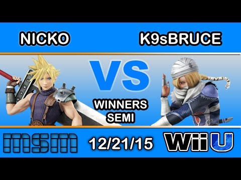 MSM 29 – 2Scoops | Nicko (Cloud) Vs. DP | K9sBruce (Sheik) Winners Semi - Smash Wii U