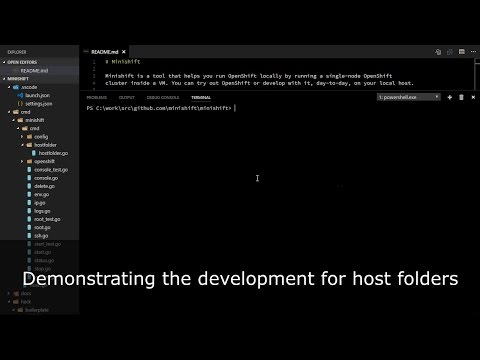"Minishift hostfolder (automated mounting)"
