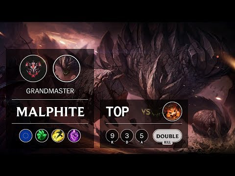 Malphite Top vs Gnar - EUW Grandmaster Patch 9.18