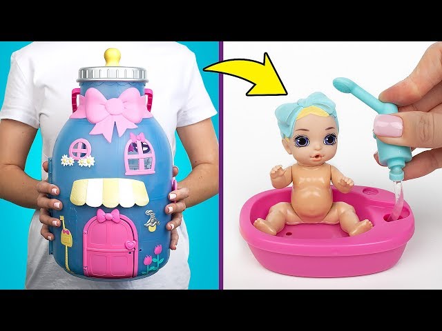 Vídeo relacionado con Ieron Botellas de Perfume Rosadas en Miniatura, 6 Kit de Accesorios de baño de Tienda Surtidos para decoración de casa de muñecas