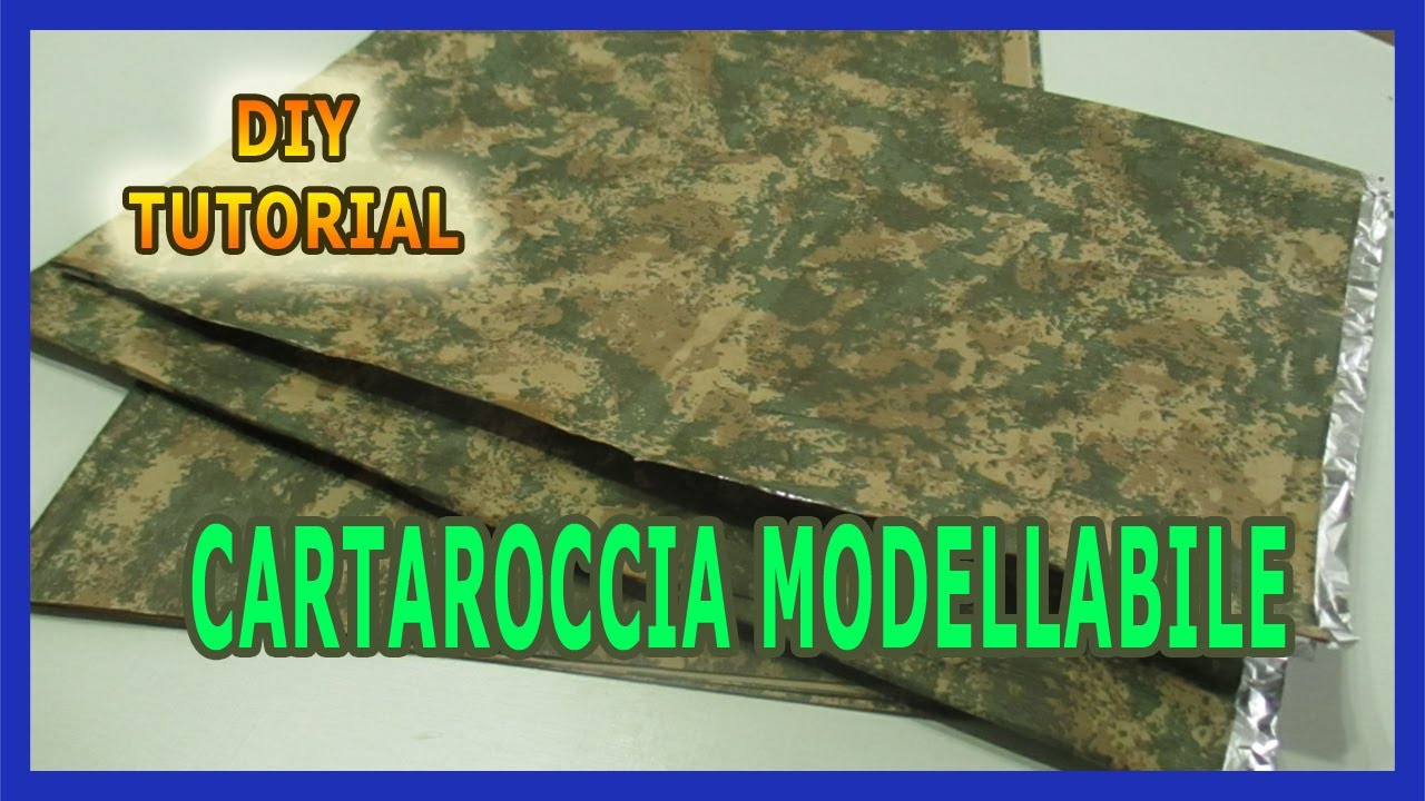 DIY - TUTORIAL COME FARE LA CARTAROCCIA MODELLABILE PER PRESEPE MODELLISMO E DIORAMA IN MODO FACILE
