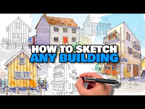 How To Sketch Any Building | Urban Sketching For Beginners
