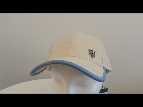 Tan Maserati hat w/ Trident Pin $35 at Zeigler Maserati of Grandville