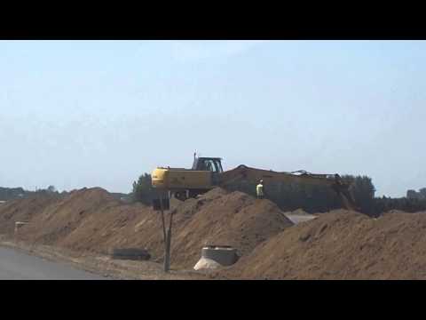 Budowa A4 Rzeszów Jarosław - Prace na 585km